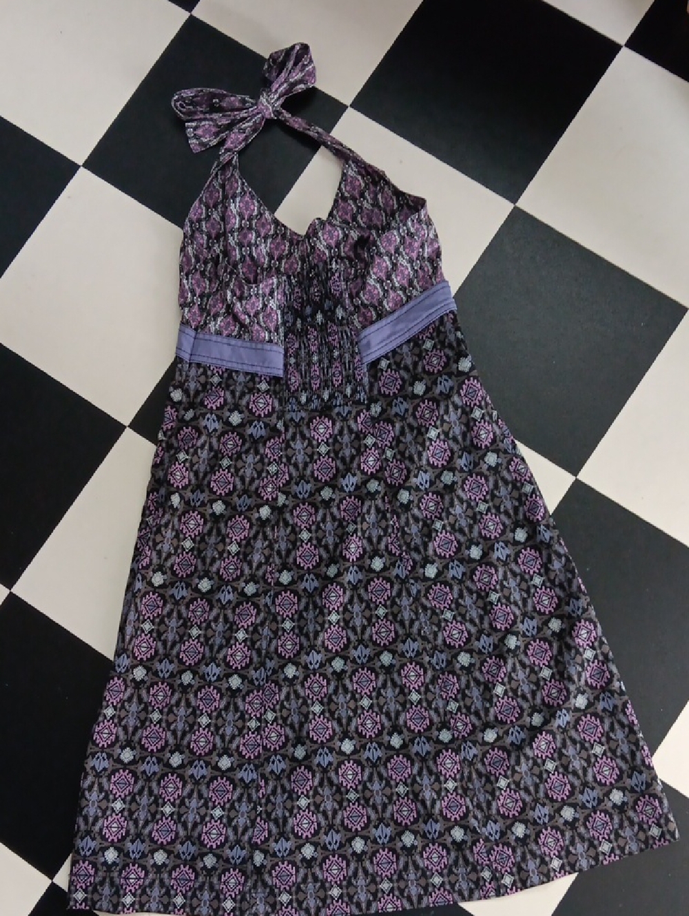 Athleta Purple & Gray Halter Dress - Picture 8 of 10